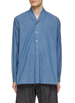 首图 - 点击放大 - TAIGA TAKAHASHI - Shawl Collar 3 Button Shirt