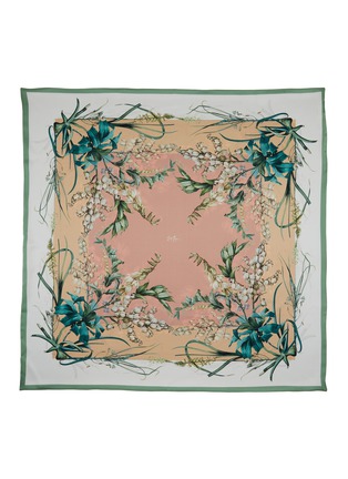 细节 - 点击放大 - ST. PIECE - VALENTINA 花卉方形丝巾