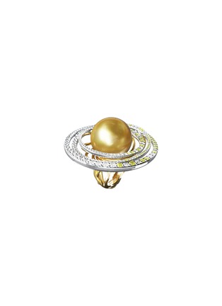 首图 - 点击放大 - MING SONG HAUTE JOAILLERIE - Galaxy Selva 14K Gold Diamond Pearl Ring — HK 13