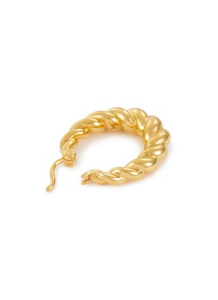 细节 - 点击放大 - MISSOMA - Twisted Tidal 18k Gold Plated Brass Medium Hoop Earrings