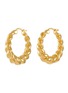 首图 - 点击放大 - MISSOMA - Twisted Tidal 18k Gold Plated Brass Medium Hoop Earrings