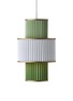 Main View - 点击放大 - LE KLINT - Plivello Pendant Lamp — White/Green