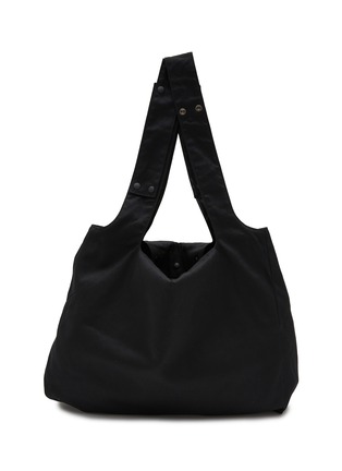 细节 - 点击放大 - DISCORD YOHJI YAMAMOTO - 扣饰真皮托特包