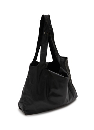 细节 - 点击放大 - DISCORD YOHJI YAMAMOTO - 扣饰真皮托特包