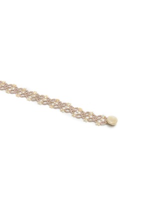 细节 - 点击放大 - LORINA BALTEANU - 珍珠母贝丝线手链