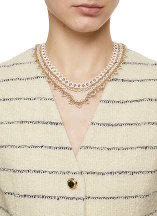 模特儿示范图 - 点击放大 - LORINA BALTEANU - ELISABETH 珠饰丝线项链