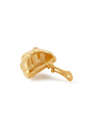 细节 - 点击放大 - LANE CRAWFORD VINTAGE ACCESSORIES - Vogue Bijoux Gold Tone Faux Pearl Earrings