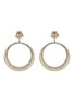 首图 - 点击放大 - LANE CRAWFORD VINTAGE ACCESSORIES - Jomaz Gold Tone Diamante Hoop Clip On Earrings