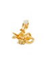 细节 - 点击放大 - LANE CRAWFORD VINTAGE ACCESSORIES - JR Gold Tone Green Diamante Emerald Clip On Earrings