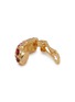 细节 - 点击放大 - LANE CRAWFORD VINTAGE ACCESSORIES - Unsigned Gold Tone Red Daimante Clip On Earrings