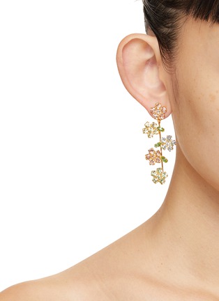 模特儿示范图 - 点击放大 - JENNIFER BEHR - Verity Swarovski Crystal Earrings