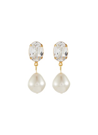首图 - 点击放大 - JENNIFER BEHR - Tunis 18K Gold Plated Crystal Pearl Earrings