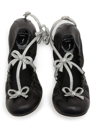 细节 - 点击放大 - RENÉ CAOVILLA - 蝴蝶结芭蕾舞平底鞋