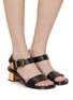 模特儿示范图 - 点击放大 - CHLOÉ - Rebecca 40 Leather Sandals