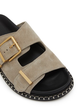 细节 - 点击放大 - CHLOÉ - Rebecca Leather Flat Sandals