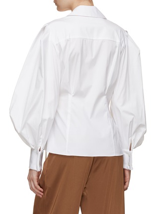 背面 - 点击放大 - CAROLINA HERRERA - 系带灯笼袖衬衫