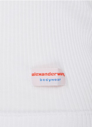  - ALEXANDERWANG - 罗纹针织短袖 T 恤