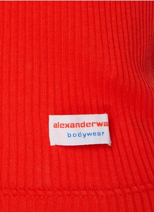  - ALEXANDERWANG - 罗纹针织短袖 T 恤