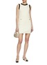 模特儿示范图 - 点击放大 - MO&CO. - Contrast Trim Mini Dress