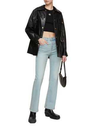 模特儿示范图 - 点击放大 - MO&CO. - 心形图案牛仔裤