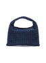 首图 - 点击放大 - BOTTEGA VENETA - Hop Intrecciato Denim Leather Shoulder Bag