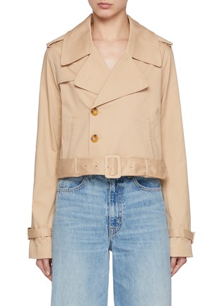 首图 - 点击放大 - GOOD AMERICAN - Chino Cropped Trench Coat