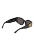 模特儿示范图 - 点击放大 - BALENCIAGA - Logo Round Acetate Sunglasses