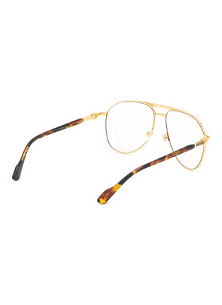 模特儿示范图 - 点击放大 - GUCCI - Metal Pilot Glasses