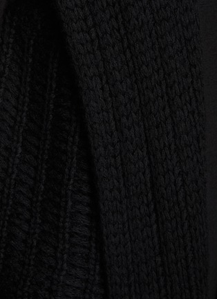  - RICK OWENS - 混纺羊绒连帽马甲