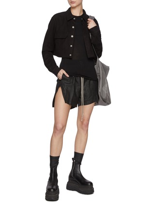 模特儿示范图 - 点击放大 - RICK OWENS - 混羊绒针织上衣