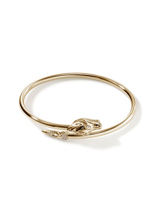 首图 - 点击放大 - JOHN HARDY - Naga 14K Gold Diamond Slim Cuff — Size M