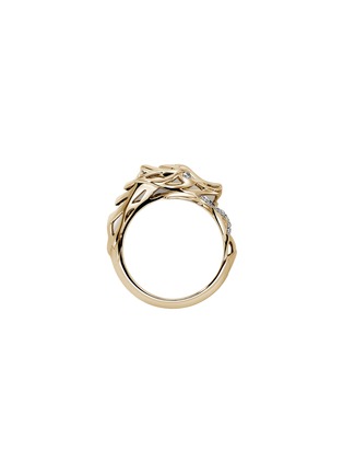 细节 - 点击放大 - JOHN HARDY - Naga 14K Gold Diamond Bypass Ring — Size 6