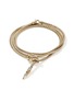 首图 - 点击放大 - JOHN HARDY - Naga 14K Gold Diamond Triple Wrap Chain Bracelet — Size UM