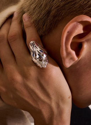  - JOHN HARDY - Naga Sterling Silver Sapphire Ring — Size 8
