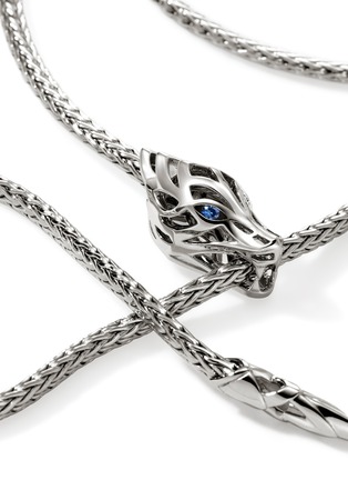 细节 - 点击放大 - JOHN HARDY - Naga Sterling Silver Sapphire Chain Necklace — Size 23