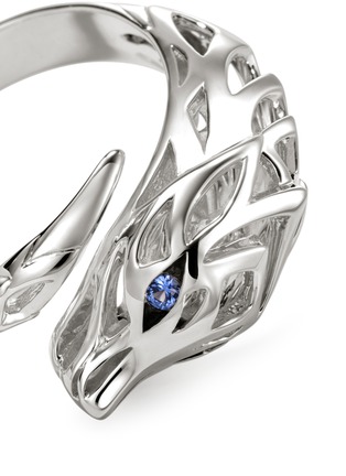细节 - 点击放大 - JOHN HARDY - Naga Sterling Silver Sapphire Bypass Ring — Size 7