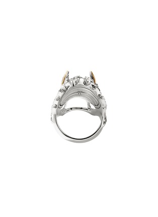 细节 - 点击放大 - JOHN HARDY - Naga 18K Gold Sterling Silver Diamond Sapphire Spinel Ring — Size 7