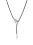 细节 - 点击放大 - JOHN HARDY - Naga Sterling Silver Diamond Sapphire Chain Necklace — Size 19