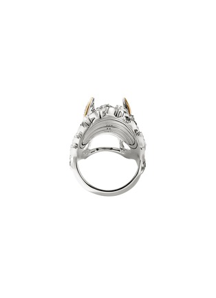 细节 - 点击放大 - JOHN HARDY - Naga 18K Gold Sterling Silver Diamond Sapphire Spinel Ring — Size 9