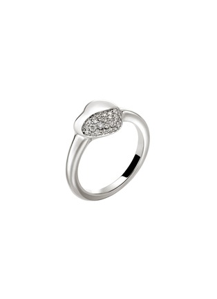 细节 - 点击放大 - JOHN HARDY - Pebble Sterling Silver Diamond Heart Ring — Size 6