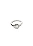 首图 - 点击放大 - JOHN HARDY - Pebble Sterling Silver Diamond Heart Ring — Size 6