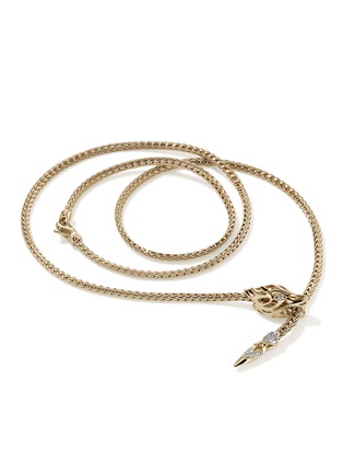 细节 - 点击放大 - JOHN HARDY - Naga 14K Gold Diamond Triple Wrap Chain Bracelet — Size US