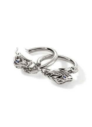 细节 - 点击放大 - JOHN HARDY - Naga Sterling Silver Sapphire Hoop Earrings