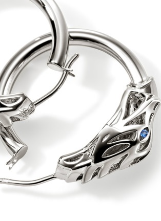 细节 - 点击放大 - JOHN HARDY - Naga Sterling Silver Sapphire Hoop Earrings