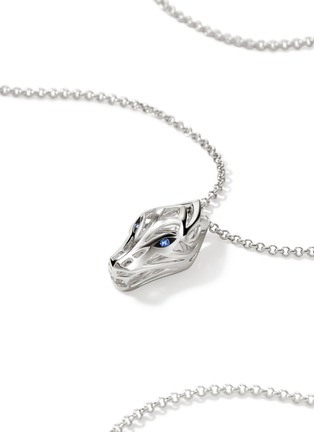 细节 - 点击放大 - JOHN HARDY - Naga Sterling Silver Sapphire Pendant Chain Necklace — Size 18-20