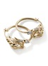 细节 - 点击放大 - JOHN HARDY - Naga 14K Gold Diamond Sapphire Hoop Earrings