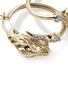细节 - 点击放大 - JOHN HARDY - Naga 14K Gold Diamond Sapphire Hoop Earrings