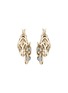 首图 - 点击放大 - JOHN HARDY - Naga 14K Gold Diamond Sapphire Hoop Earrings