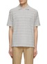 首图 - 点击放大 - ZEGNA - Striped Honeycomb Cotton Polo T-Shirt