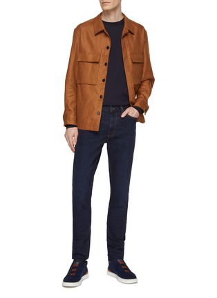 模特示范图 - 点击放大 - ZEGNA - Slim Fit Jeans